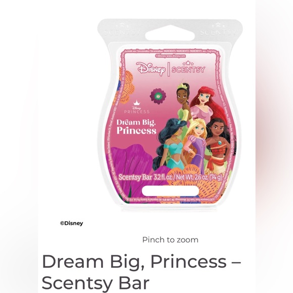 SCENTSY DREAM BIG DISNEY PRINCESS WAX - Picture 1 of 2